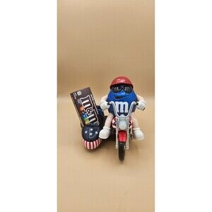 Mars M&M Red White And Blue Freedom Rider Motorcycle w/Side Car Candy Dispenser